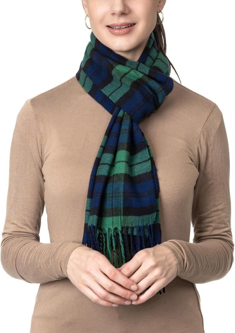 Achillea Cashmere Feel Tartan Plaid Scarf - Classic Winter Scarf for Men & Women, Scottish Heritage Holiday Gift - Image 5